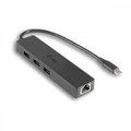 i-tec USB-C Slim 3-port HUB with Gigabit Ethernet Adapter