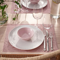 FLYGFISK Place mat, light pink, 38x30 cm