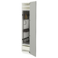 METOD / MAXIMERA High cabinet with cleaning interior, white/Havstorp light grey, 40x60x200 cm