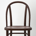 NORDVIKEN / SKOGSBO Table and 6 chairs, white/dark brown, 210/289 cm