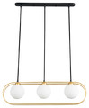 Italux Pendant Lamp Grosetta 3 x G9, gold/black