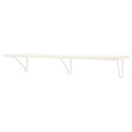 BERGSHULT / FÖRLÄGGARE Wall shelf, white/white, 120x30 cm