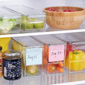 KLIPPKAKTUS Storage box for fridge, transparent, 32x10x15 cm