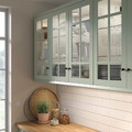 STENSUND Glass door, light green, 30x60 cm