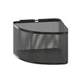 GoodHome Bathroom Corner Basket Elland, black