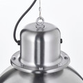SVARTNORA Pendant lamp, stainless steel effect, 38 cm