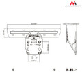 Maclean TV Bracket For QLED TV 49-65" 50kg MC-806