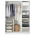 PAX Wardrobe, white, Bergsbo white, 150x60x201 cm