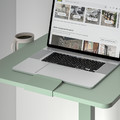 MITTZON Laptop table with castors, green, 66x50 cm