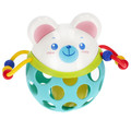 Bam Bam Animal Rubber Ball with Rattle Bear 6m+