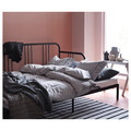 FYRESDAL Day-bed with 2 mattresses, black/Åfjäll medium firm, 80x200 cm