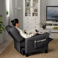 MUREN Recliner, Remmarn dark grey