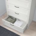 SONGESAND Chest of 6 drawers, white, 82x126 cm