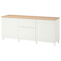 BESTÅ Storage combination with drawers, white, Smeviken/Kabbarp white, 180x42x76 cm