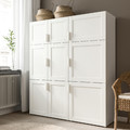 SANNIDAL Door with hinges, white, 60x60 cm