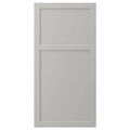 LERHYTTAN Door, light grey, 60x120 cm