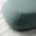 TÖCKENFLY Pillowcase for ergonomic pillow, green-grey, 29x43 cm