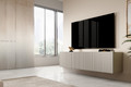 Wall-Mounted TV Cabinet Nicole 150 cm, cashmere/matt cashmere