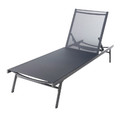 GoodHome Sun Lounger Alona, anthracite