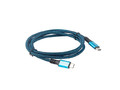 Lanberg Cable USB-C M/M USB4 1.2m 100W 8K 60Hz, black-blue