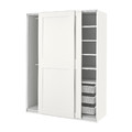 PAX / GRIMO Wardrobe, white/white, 150x66x201 cm