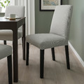 BERGMUND Chair, black, Orrsta light grey