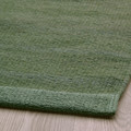 TIDTABELL Rug, flatwoven, green, 133x195 cm