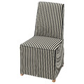 BERGMUND Chair cover, long, black-white