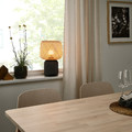 SYMFONISK Speaker lamp w Wi-Fi, bamboo shade