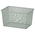 TROFAST Mesh storage box, light green-grey, 42x30x23 cm