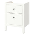 HEMNES Sink cabinet with 2 drawers, white, 60x47x83 cm