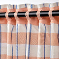 GLANSHAGTORN Curtain, 1 piece, orange white/blue, 300x250 cm