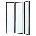 NISSEDAL Mirror combination, black, 130x150 cm