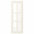 BODBYN Glass door, off-white, 30x80 cm