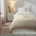 HEMMAVE Blanket, beige/deer pattern, 120x180 cm