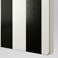 SMÅSTAD / PLATSA Storage combination, white stripe/black/white anthracite, 120x42x123 cm