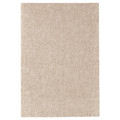 STOENSE Rug, low pile, off-white, 133x195 cm