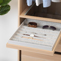 KOMPLEMENT Pull-out tray with insert, white stained oak effect, 50x58 cm