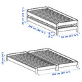 UTÅKER Stackable bed with 2 mattresses, pine/Vannareid firm, 80x200 cm