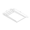 GoodHome Shower Tray, rectangular, 80x120 cm, white