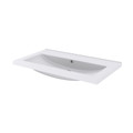 GoodHome Nira White Countertop Basin 81cm