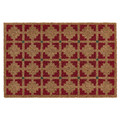 VATTENTORN Door mat, indoor, natural/red, 40x60 cm