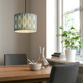 LÖKNÄS Lamp shade, blue/silver-colour, 33 cm