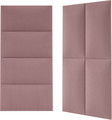 Upholstered Wall Panel Stegu Mollis Rectangle 60 x 30 cm, dirty pink