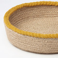 MÄVINN Basket, set of 2, yellow jute