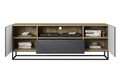 TV Cabinet Asha 167 cm, metal legs, artisan/rivier stone mat