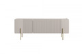 TV Cabinet Malmi 150 cm, cashmere, crema bianca, gold legs