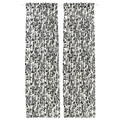 ROTVECKLARE Curtains, 1 pair, white/anthracite, 145x300 cm