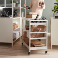 TROTTEN Trolley, white, 80x40 cm