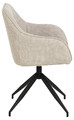 Upholstered Swivel Chair Brenda, beige